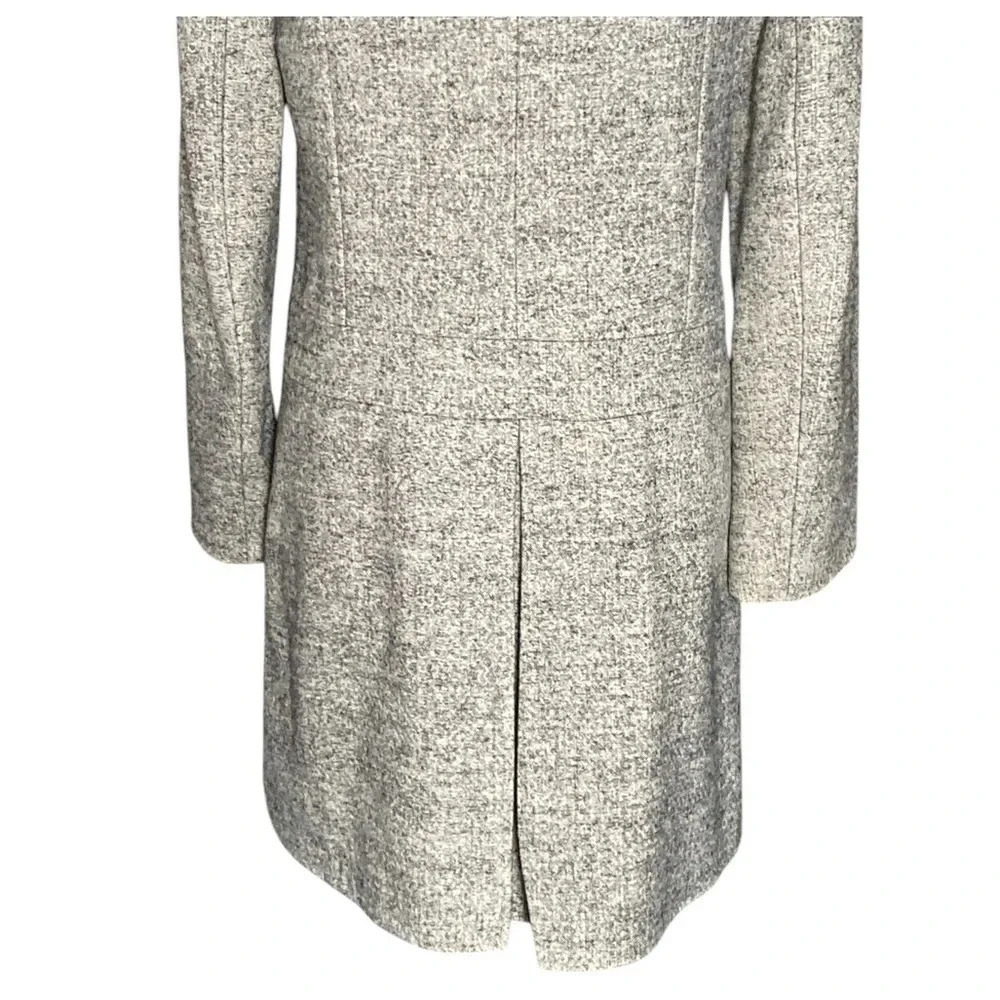 FRENCH CONNECTION | Women’s Double Breasted Marled Wool Blend Peacoat Size 8 - Picture 7 of 10